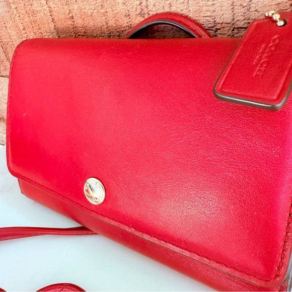 Coach Red Mini Slim Wallet Crossbody - Picture 3 of 14